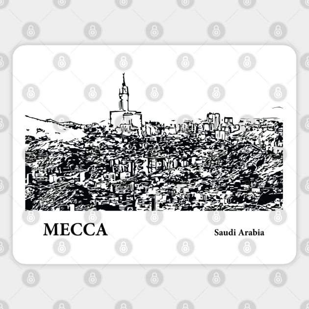 Mecca Saudi Arabia Magnet by Lakeric